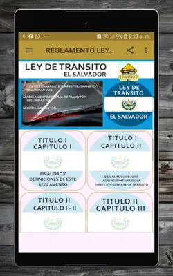 REGLAMENTO LEY DE TRANSITO E android App screenshot 15