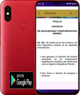 REGLAMENTO LEY DE TRANSITO E android App screenshot 16