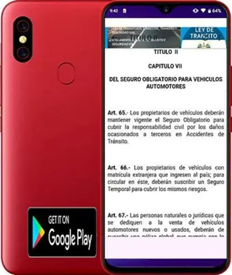 REGLAMENTO LEY DE TRANSITO E android App screenshot 18