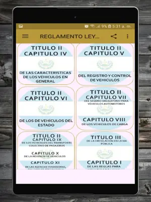 REGLAMENTO LEY DE TRANSITO E android App screenshot 5