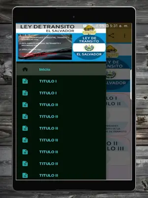 REGLAMENTO LEY DE TRANSITO E android App screenshot 6